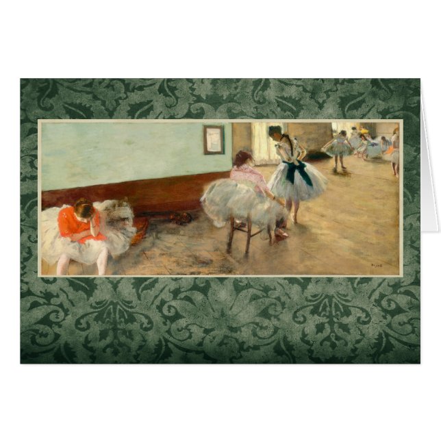 Cartão Degas "The Dance Lesson" (Frente Horizontal)