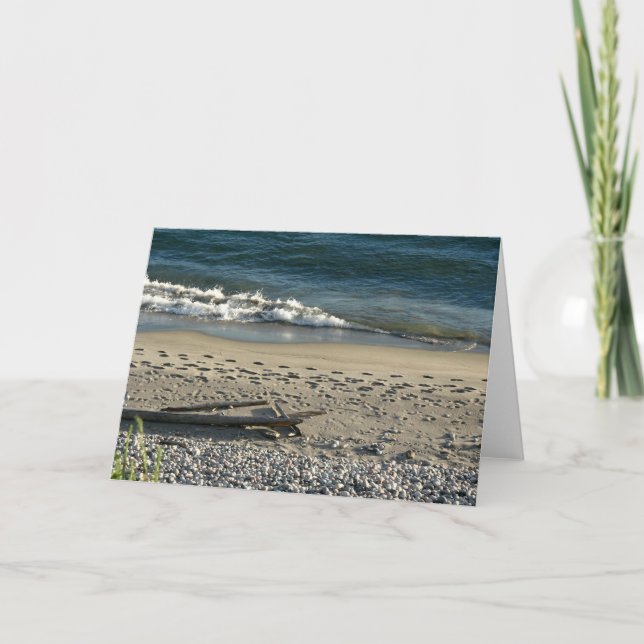 Cartão degraus na areia (Frente)