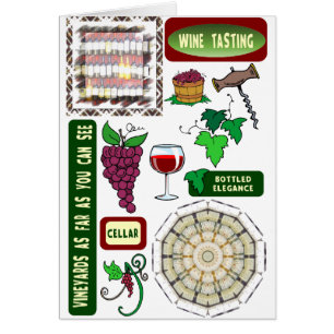 Cartão Degustação de vinhos