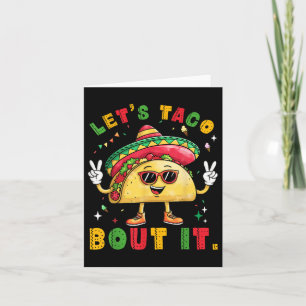 Cartão Deixa Taco Pensar Que É Engraçado Sombrero Que Os
