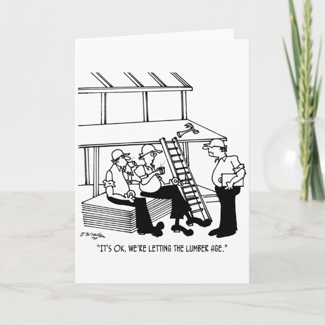 Cartão Deixando a idade da madeira (Frente)