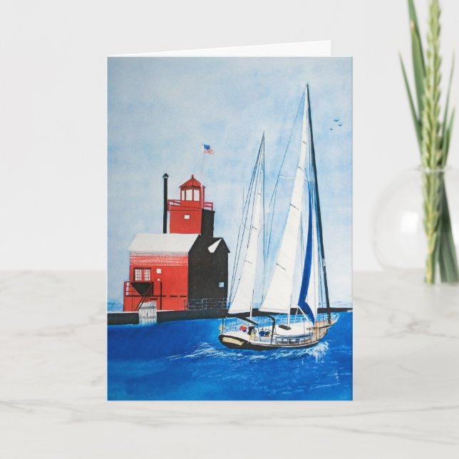 Cartão Deixando o porto (Frente)