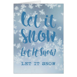 Cartão Deixe-A Neve, Deixe-A Neve, Deixe-A Neve!
