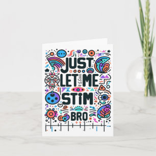 Cartão Deixe-Me Estimular A Consciência Do Autismo