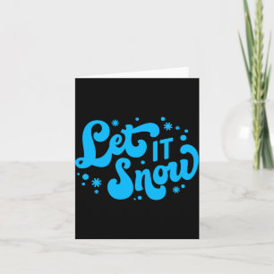 Cartão Deixe Nevar Design de Inverno _1