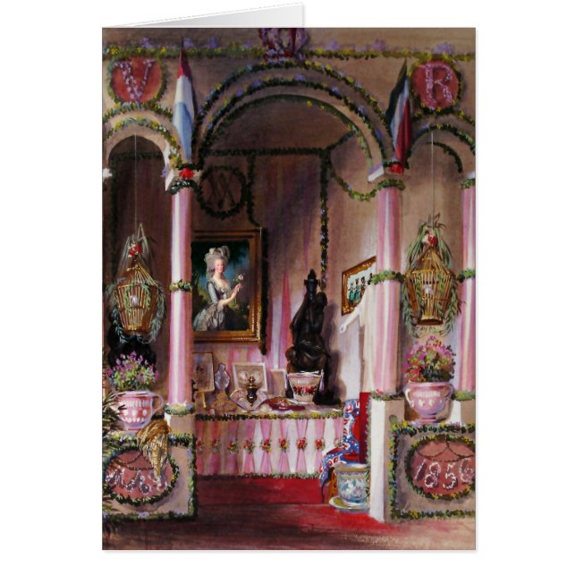 Cartão Deixe-nos comer o bolo Marie Antoinette (as (Frente)