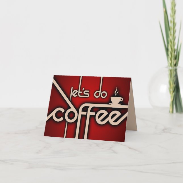 Cartão deixe-nos fazer o café! (Frente)