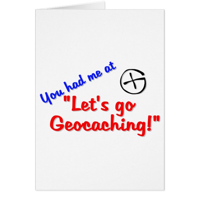 Cartão Deixe-nos Geocache (Frente)