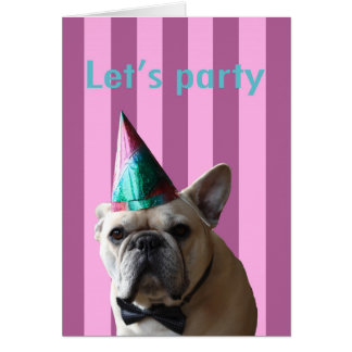 Cartão deixe-nos party!