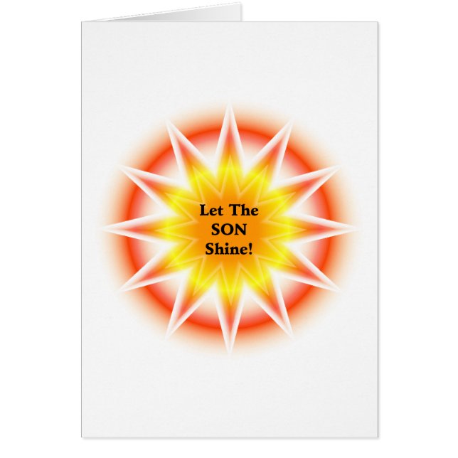 Cartão Deixe O Filho Brilhar (Frente)