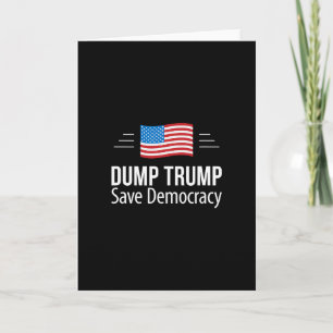 Cartão Deixe o Trump - Salve a Democracia -