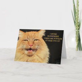 Cartão Deixe-o Vazio Bobo