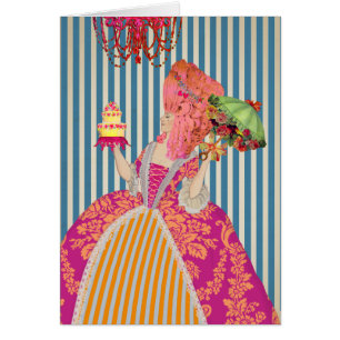 Cartão Deixe-Os Comer Bolo (Mais Opções) -