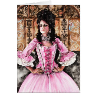 Cartão Deixe-os comer o bolo!