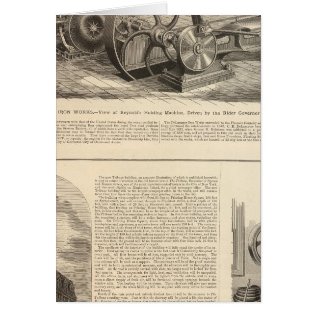 Cartão Delamater Iron Works (Frente)