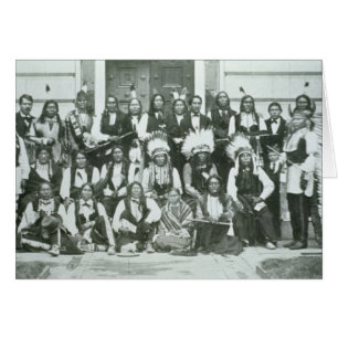Cartão Delegação indiana dos líderes Sioux em Washington