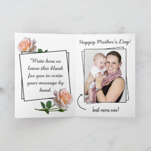Cartão Delicate Pink Flowers Happy Mother's Day Card