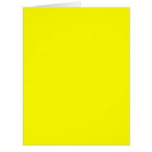 Cartão Delícia de Fluo Amarelo Vibrante Pronta para Perso
