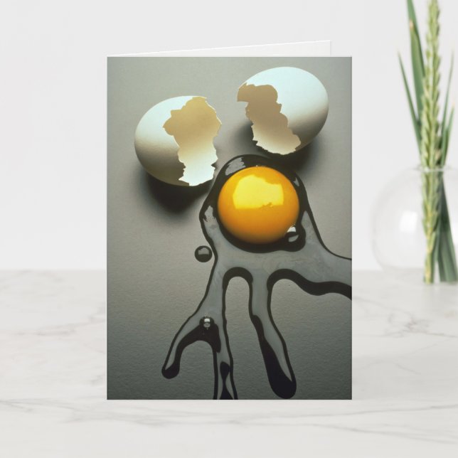 Cartão Delicious Broken egg (Frente)