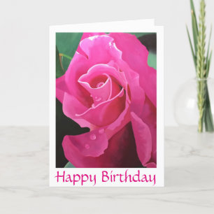 Cartão Delicious Pink Happy Birthday greeting card