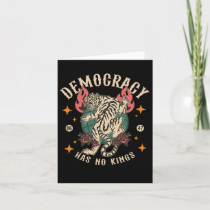 Cartão Democracia Não Tem Kings 8647 Tiger