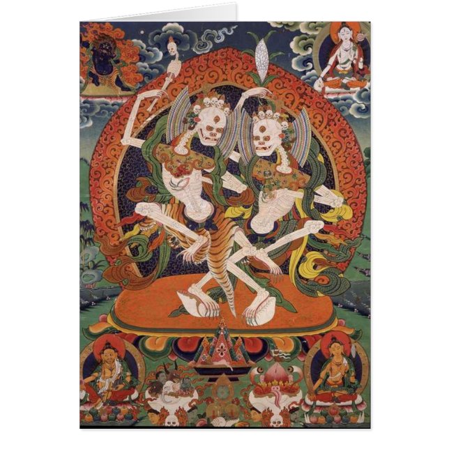 Cartão Demónios da dança (Frente)