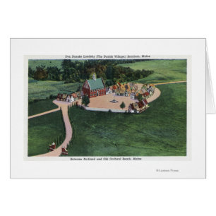 Cartão Den Danske Landsby (aldeia dinamarquesa)