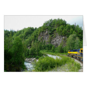 Cartão Denali Express Trem de Férias Fotografia no Alasca