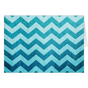 Cartão Denim Chevron por Shirley Taylor