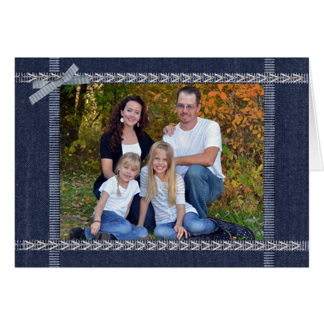 Cartão Denim Frame (Frente Horizontal)
