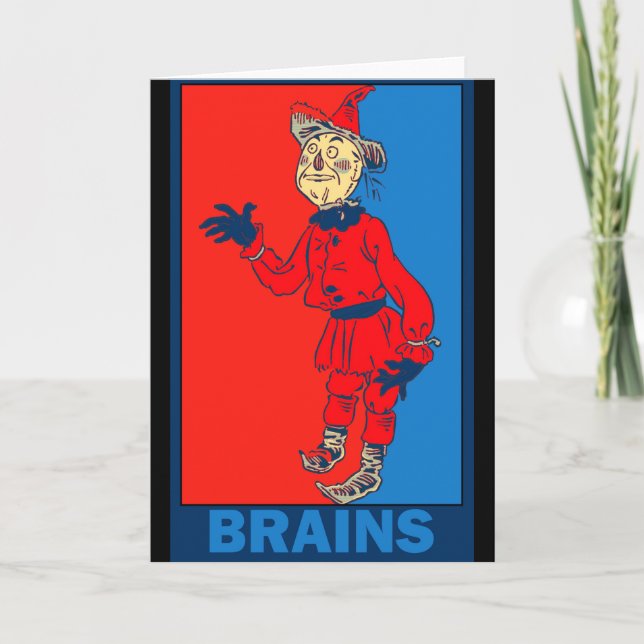 Cartão Denslow's Wizard of Oz: Brains (Frente)