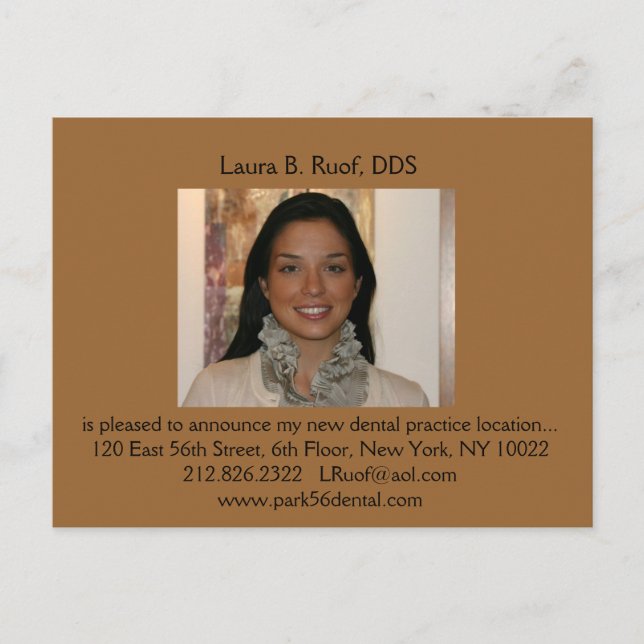 Cartão dental da introdução (Frente)