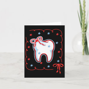 Cartão Dental Hygienist 4 de julho American Dentist Coque