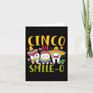Cartão Dental Hygienist Cinco De Smile O Cinco De Mayo De