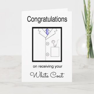 Cartão Dental White Coat Congratulations Card