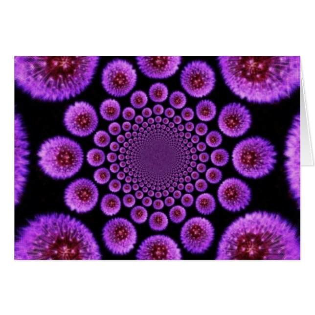 Cartão Dentes-de-leão (Frente Horizontal)