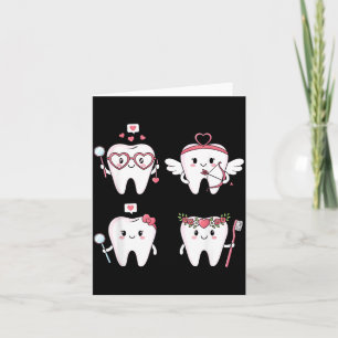 Cartão Dentista do Dia dos Namorados Dente Engraçado Dent