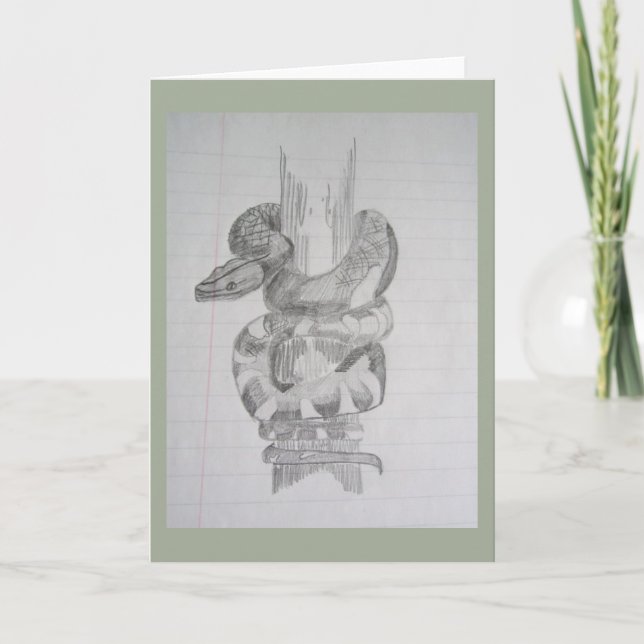 Cartão Dentro cobra de Vazio de placa (Frente)