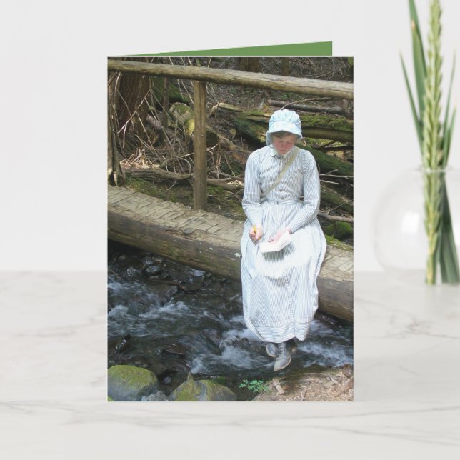 Cartão — dentro de aspas escrevendo (Frente)