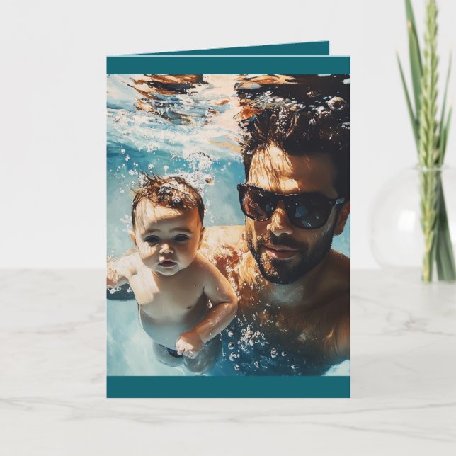 Cartão dentro de Foto e Mensagem Personalizado (Frente)