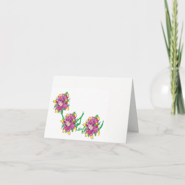 Cartão Dentro de placa de nota/Asiatic Lily (Frente)