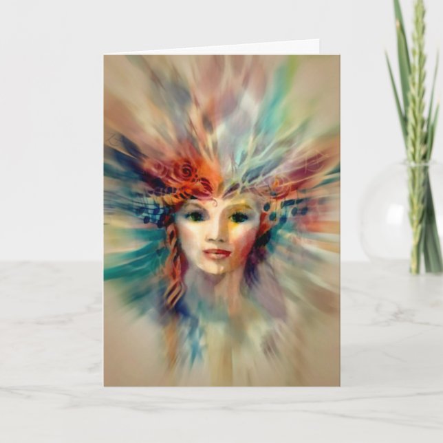 Cartão dentro de vazio de de /Priestess Cósmico de Conclu (Frente)