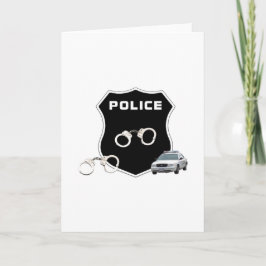 Cartão Dentro do Crachá do Crime Policial