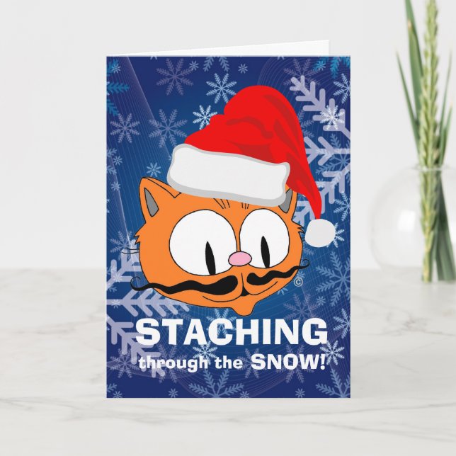 Cartão Dentro vazio - Prendendo a neve! Humor (Frente)