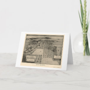 Cartão Denver, CO Panoramic Map - 1907