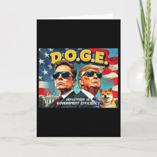 Cartão Departamento Doge de Eficiência Governamental Doge