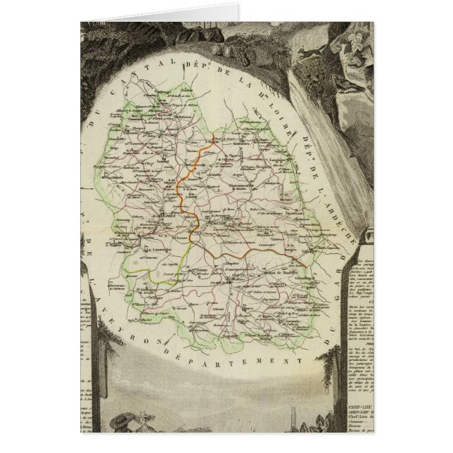 Cartão Dept Any Lozere (Frente)