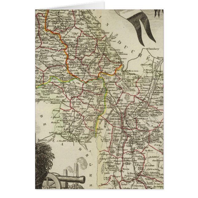 Cartão Dept Sobre L'Isere (Frente)