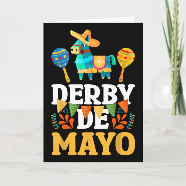 Cartão Derby De Mayo Cinco De Mayo Mexicano  (Frente)
