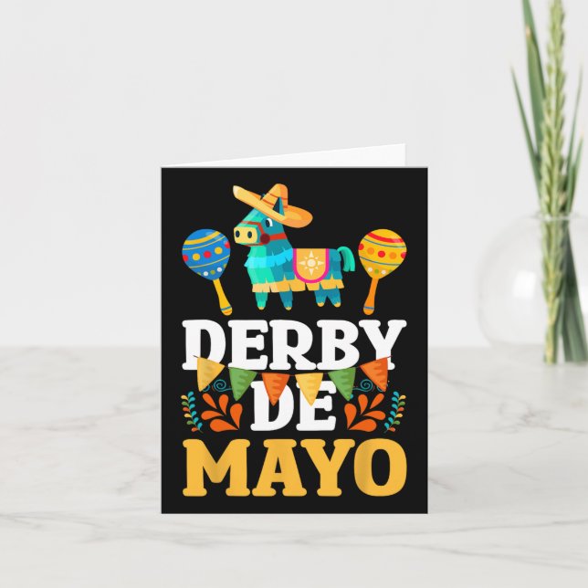 Cartão Derby De Mayo Cinco De Mayo Mexicano (Frente)